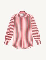 The Boyfriend: Tencel, Maple Red Stripe | With Nothing Underneath
