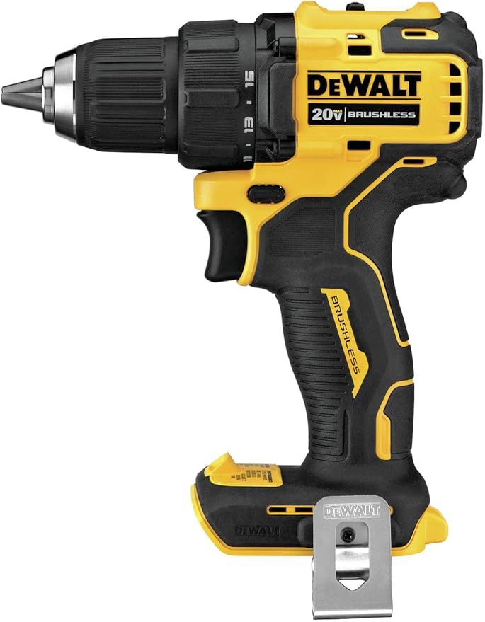 DEWALT ATOMIC 20V MAX* Cordless Drill, 1/2-Inch, Tool Only (DCD708B) | Amazon (US)