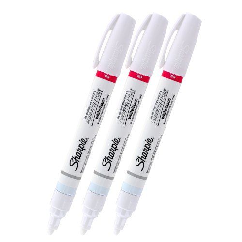 Sharpie Oil-Based Paint Marker, Medium Point, White Ink, Pack of 3 | Amazon (US)