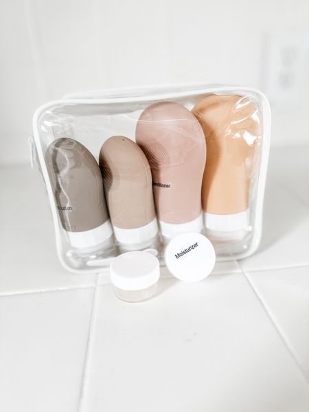 Amazon travel find! These refillable toiletry bottles allow you to travel with your own toiletries and can be taken through security in a carry-on

#LTKfindsunder50 #LTKover40 #LTKtravel