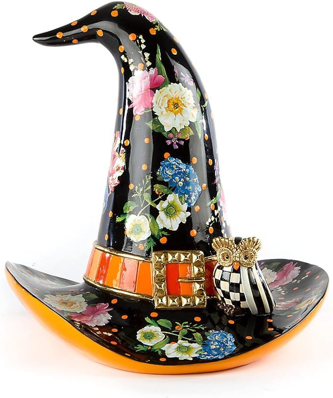 MacKenzie-Childs Flower Market Witch’s Hat, Witch Halloween Decor, Cute Witch Hat | Amazon (US)