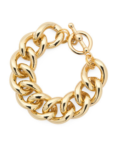 Gold Chain Toggle Bracelet | TJ Maxx