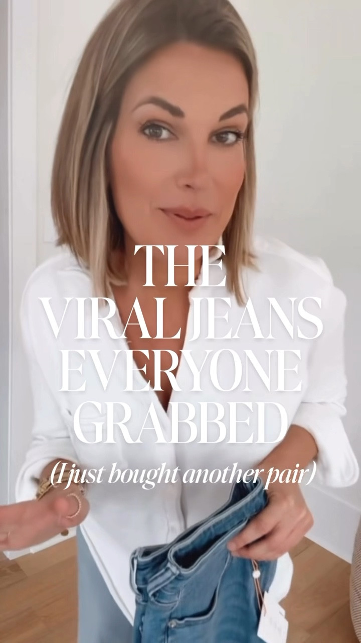 The most reader loved jeans! I am 5’11” wearing 27x34. They run an inch or so shorter than other brands imo.  I have size small in the sweatshirt button down. It’s a splurge. Sharing a save option too.  

#LTKmomlife #LTKFindsUnder50 #LTKTall