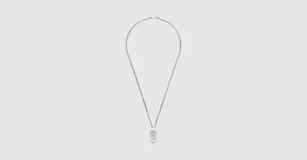 Gucci GG and bee engraved pendant necklace | Gucci (US)