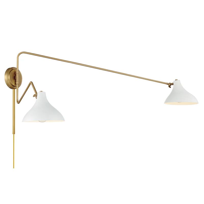 Elyse 2 Light Swing Arm Wall Sconce | Wayfair North America