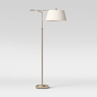Farmhouse Swing Arm Floor Lamp Brass - Threshold™ | Target