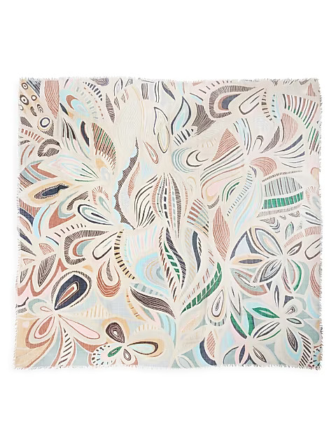 Botanical Cashmere Scarf | Saks Fifth Avenue