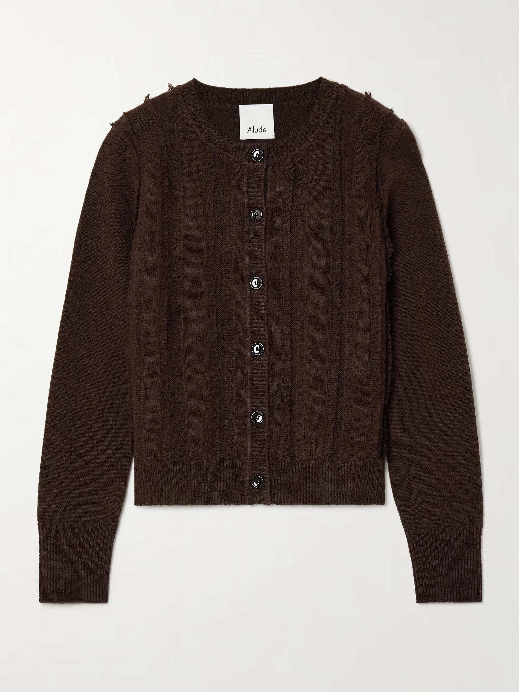 Frayed wool and cashmere-blend cardigan | NET-A-PORTER (UK & EU)