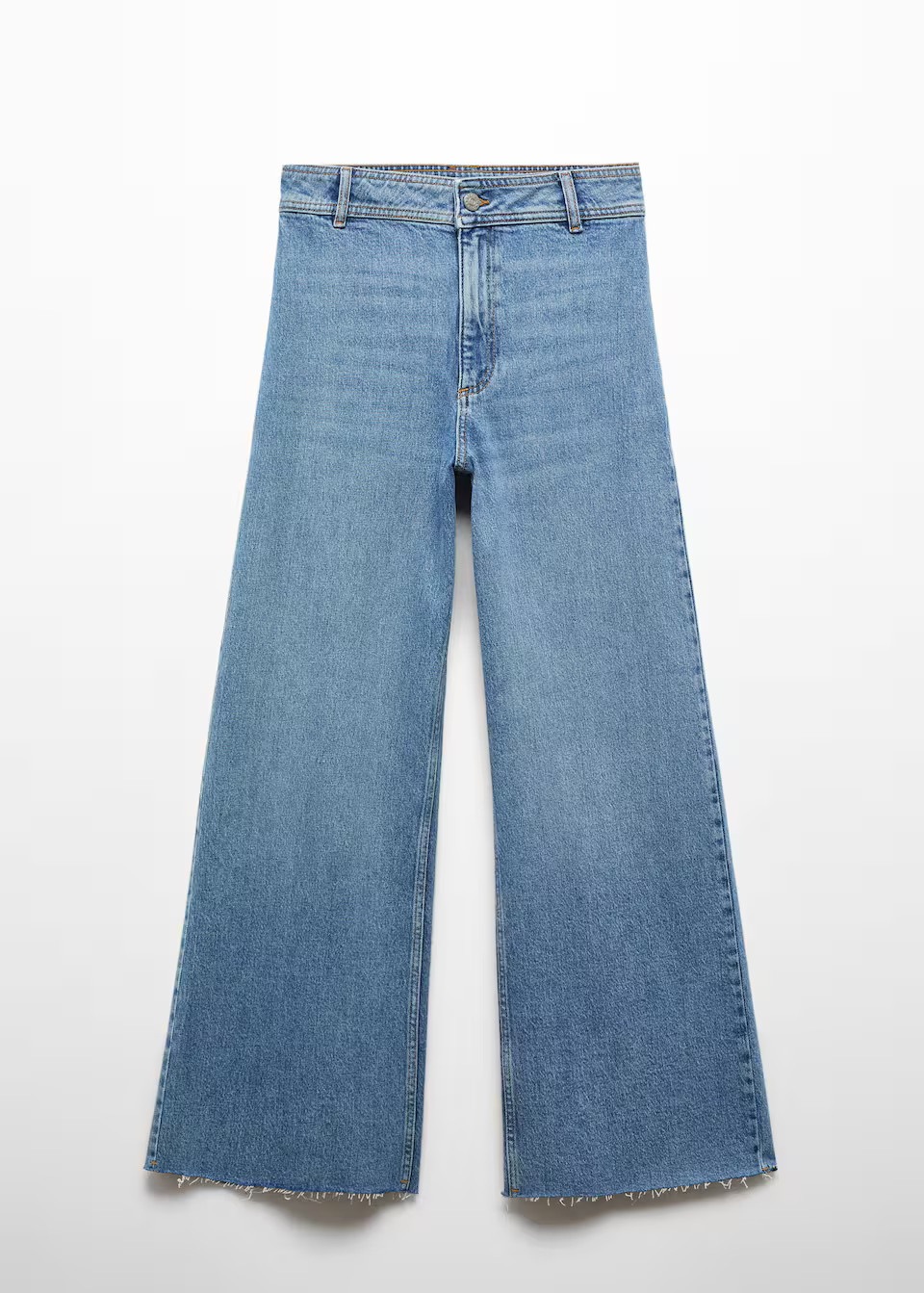 Jupe-culotte jean taille haute -  Femme | Mango France | MANGO (FR)