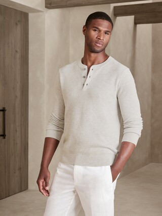 Textured Henley Sweater | Banana Republic Factory