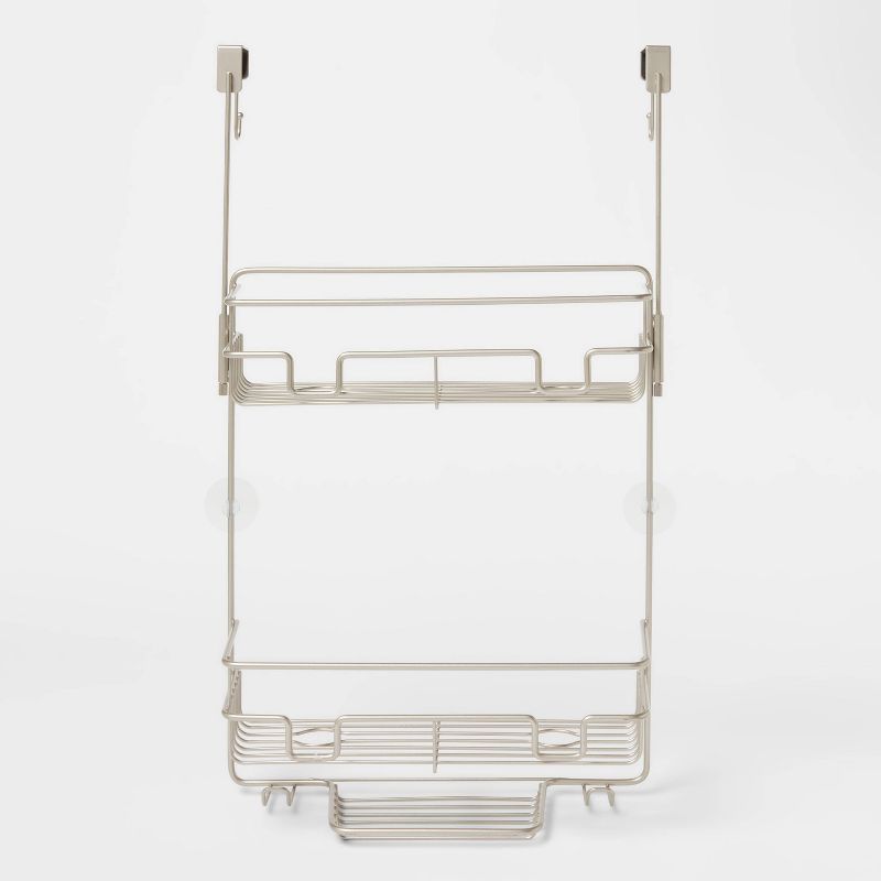 Over the Door Round Wire Shower Caddy Matte Satin - Made By Design™ | Target