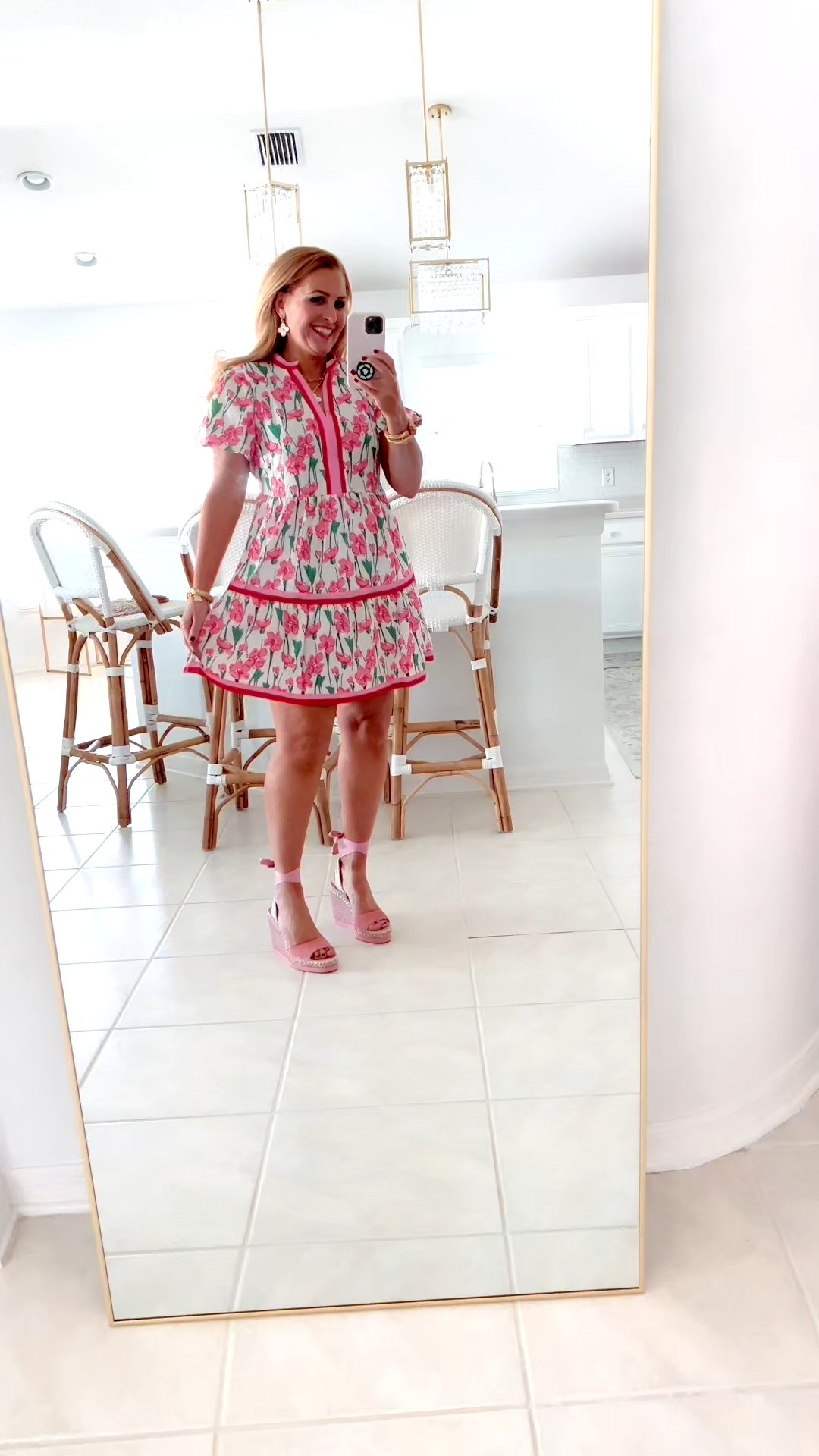 Loving this designer inspired mini dress for spring and summer. Under $50 and so cute.

Love the trim on this dress. Wearing a medium and fits true to size.

Paired it with espadrilles and Julie Vos jewelry.

#LTKSeasonal #LTKOver40 #LTKSaleAlert #LTKU #LTKMidsize #LTKTravel #LTKgrwm #LTKootd #LTKValentine #LTKvlog #LTKWedding #LTKWorkwear