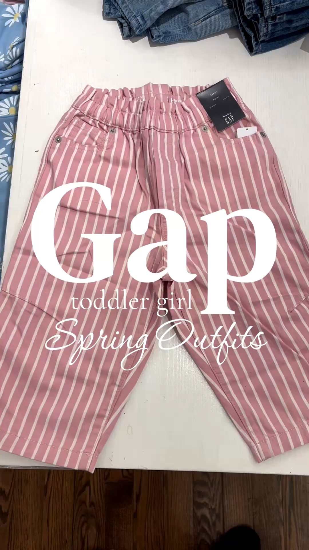 Gap toddler girl spring outfits featuring lightweight spring tops paired with statement denim. From pink striped barrel-leg jeans to floral denim, these pieces are perfect for spring outfits for toddler girls. Shop both looks here. 

#LTKBaby #LTKKids #LTKmomlife