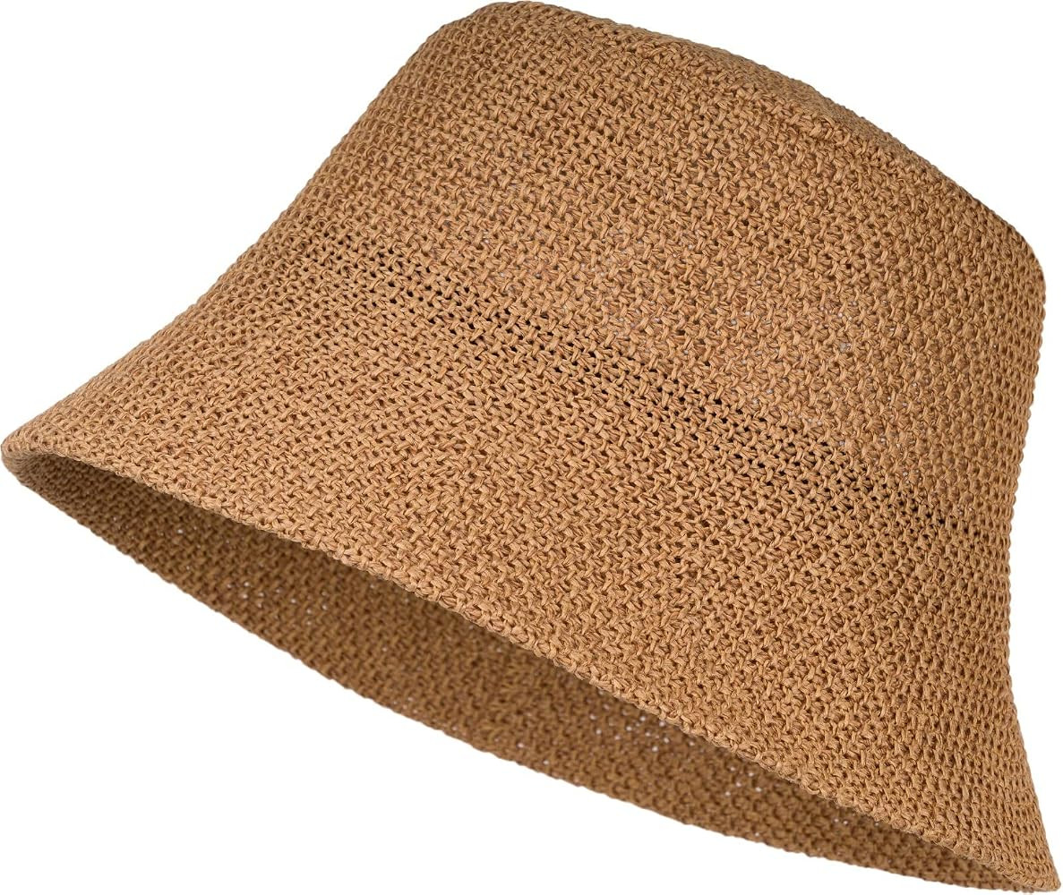 styleBREAKER Ladies Fishing Hat Made of airy Woven Paper Straw, Foldable Crush hat, Sun hat, Buck... | Amazon (UK)