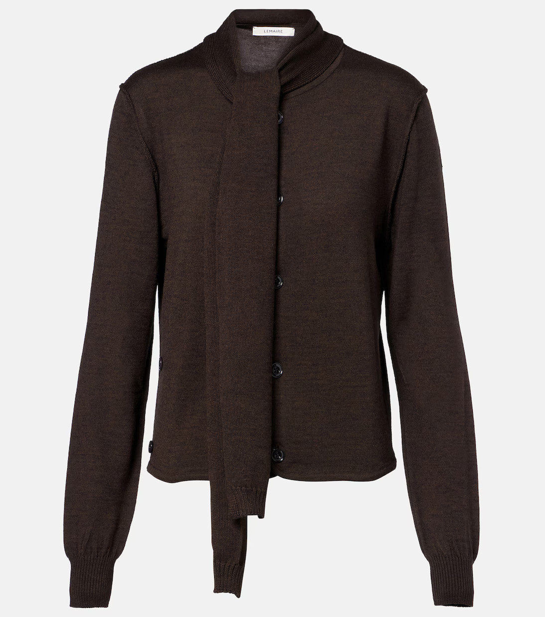 Twisted tie-detail wool-blend cardigan | Mytheresa (US/CA)