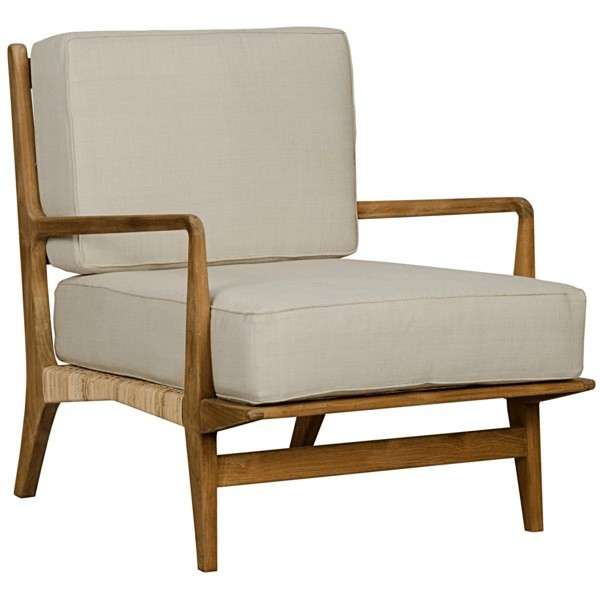 Erin Teak and Rattan Lounger ~ Eclectic Goods | Eclectic Goods