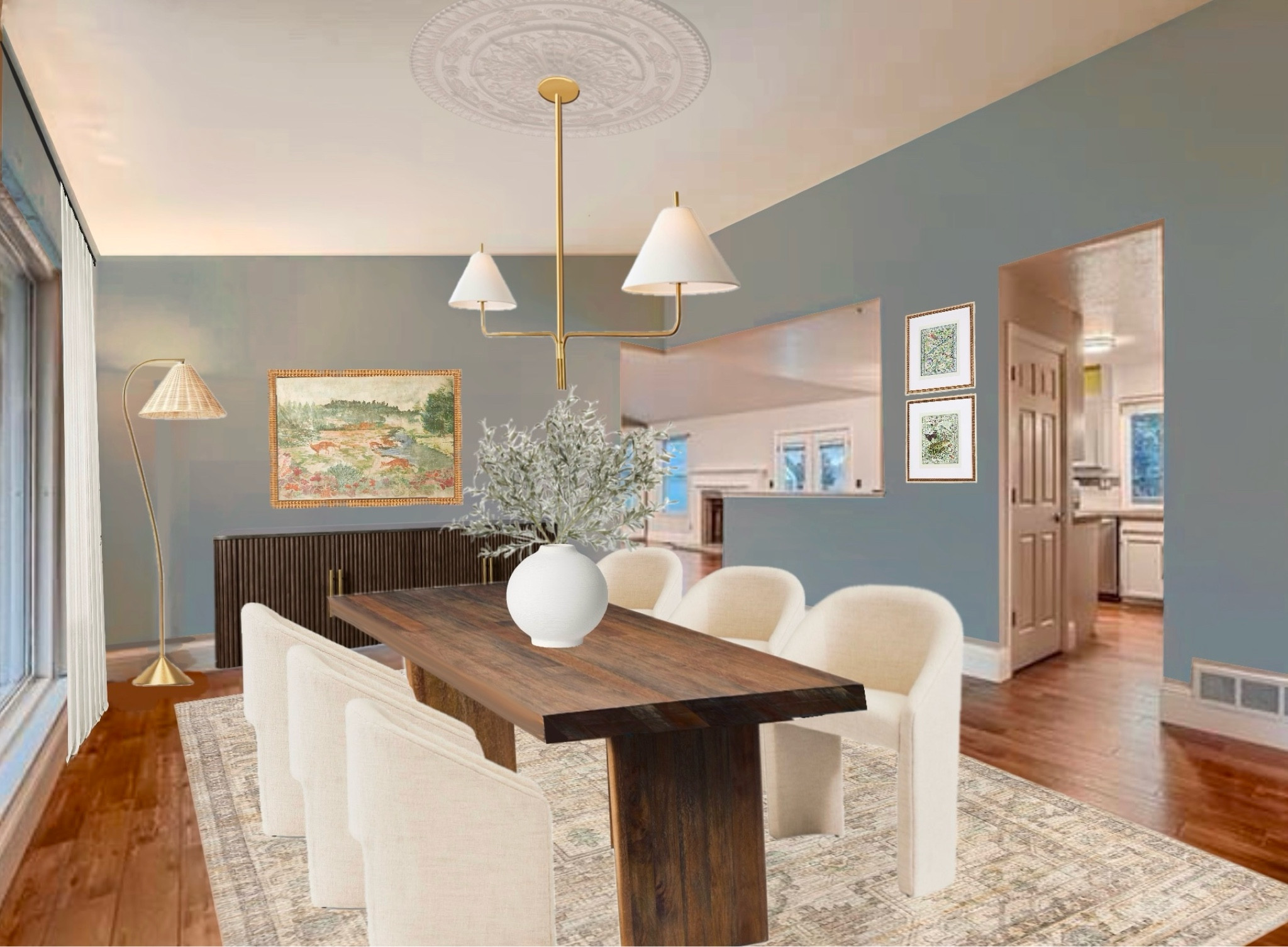 Colorful and elegant dining room

#LTKHome