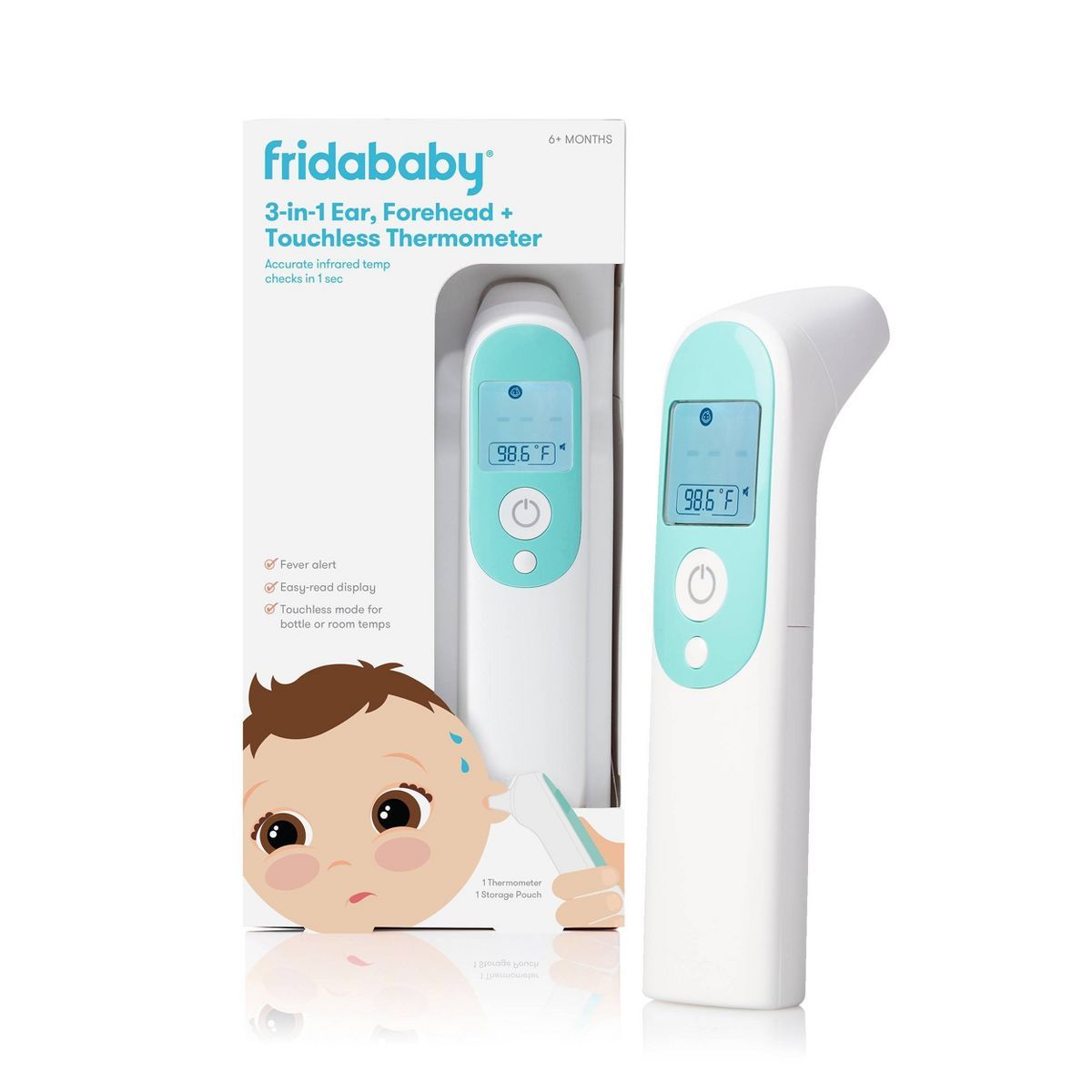 Frida Baby 3-in-1 Ear and Forehead Infrared Thermometer | Target