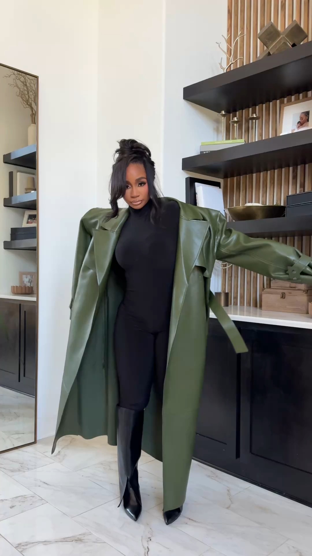 Faux leather trench coat must have! Comes in multiple colors!! 

#LTKWorkwear #LTKStyleTip