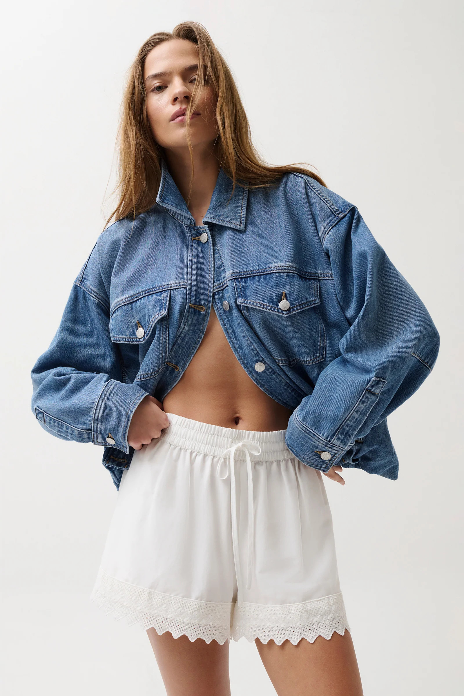 Bibi Blouson Trucker Jacket - Heartfelt | Pistola Denim
