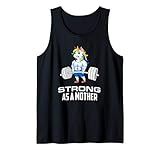 Strong As A Mother Unicorn Weightlifting Womens Tank Top | Amazon (US)