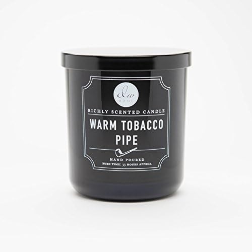 DW Home Medium Single Wick Candle, Warm Tobacco Pipe,Black,10.35 Oz. | Amazon (US)