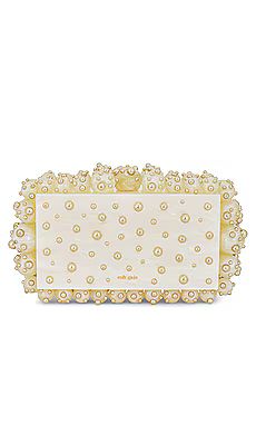 Cult Gaia Eos Clutch in Ivory & Shiny Brass from Revolve.com | Revolve Clothing (Global)