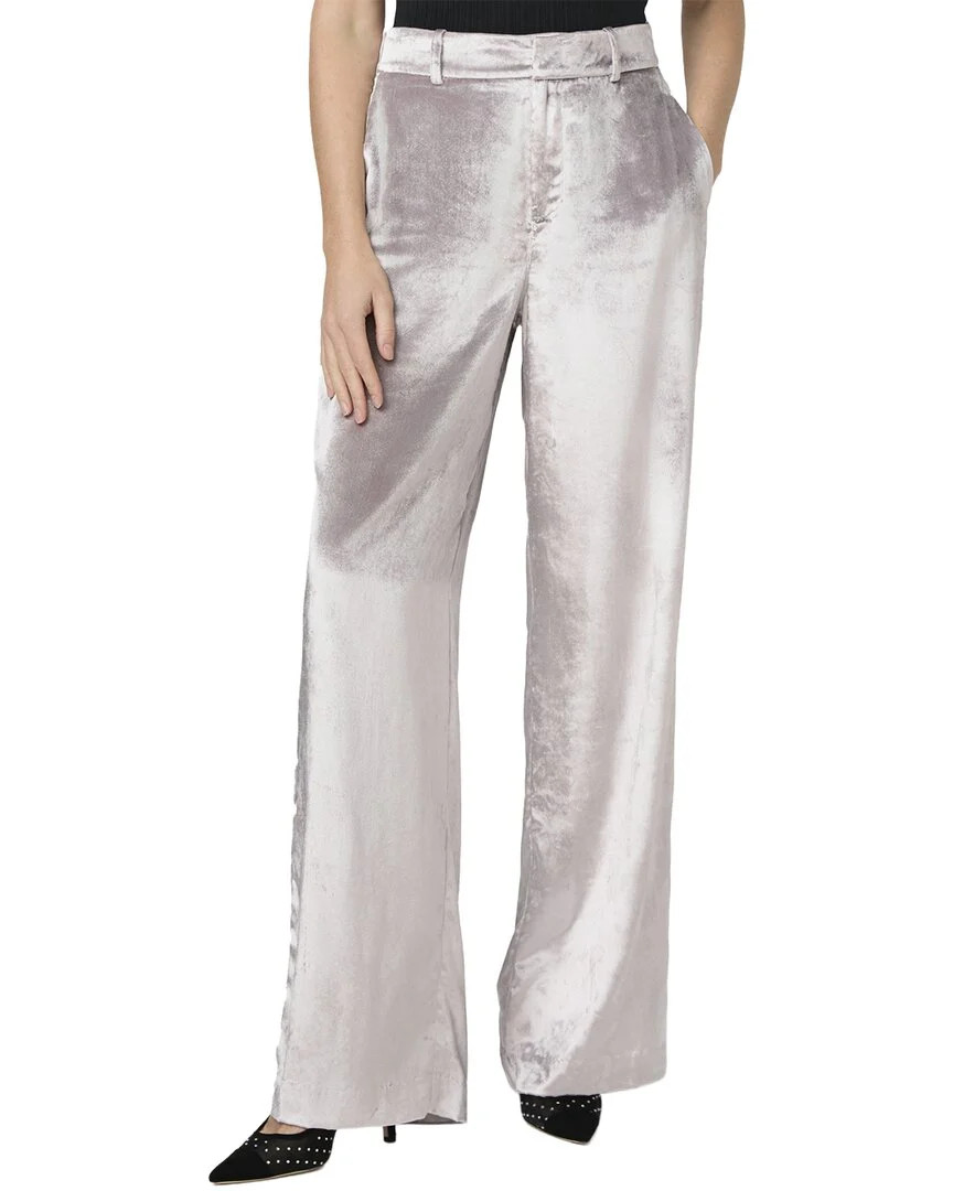 PAIGE Chateau Pewter Wide Leg Trouser Jean | Shop Simon