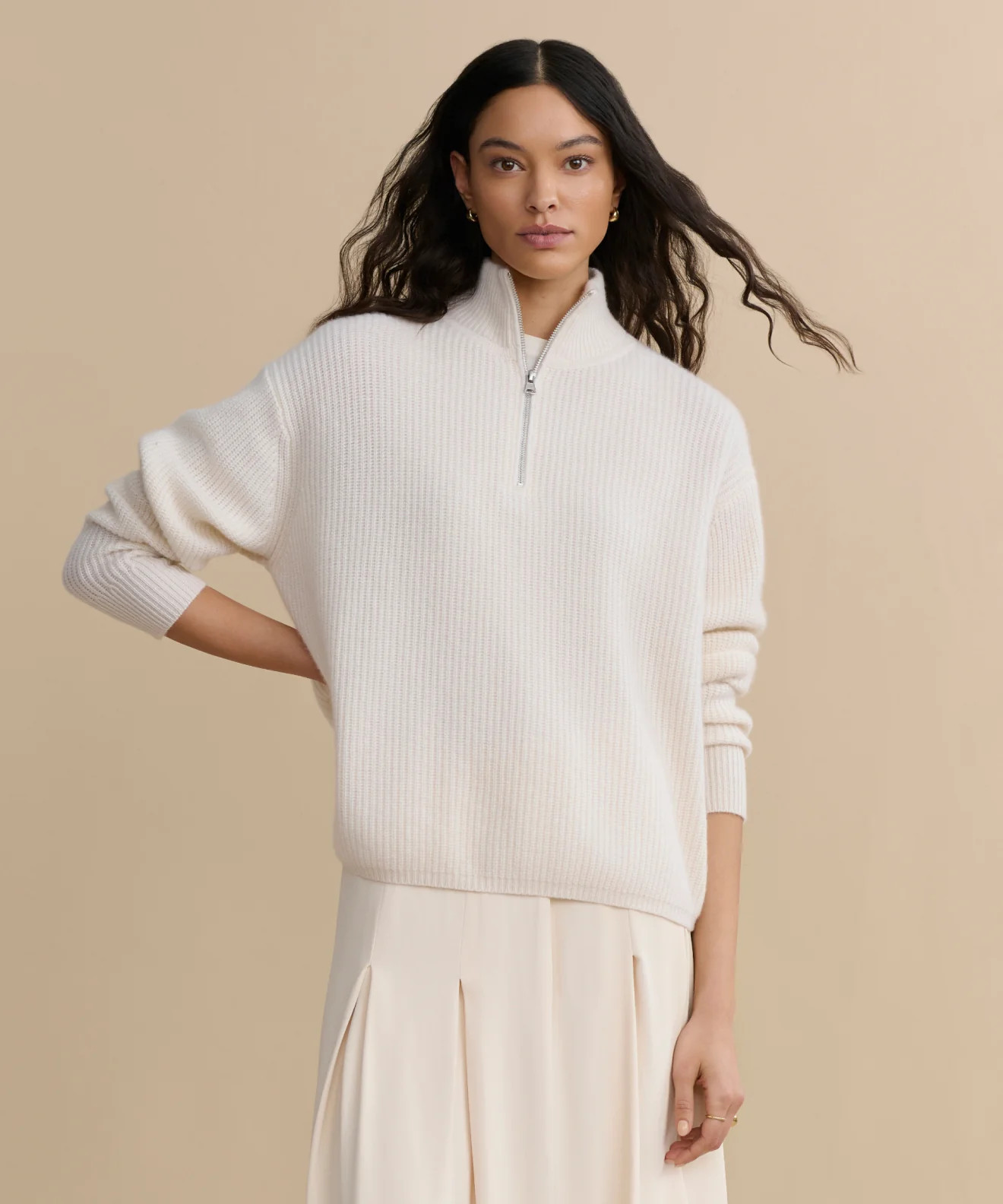 Cashmere Half Zip | Jenni Kayne