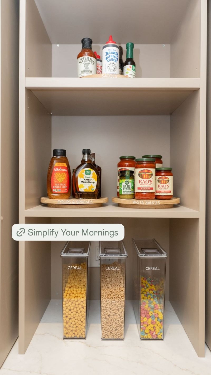 Simplify your mornings with The Home Edit Cereal Canisters and NEAT Method Acacia Turntables  

#LTKFindsUnder50 #LTKmorningroutine #LTKHome