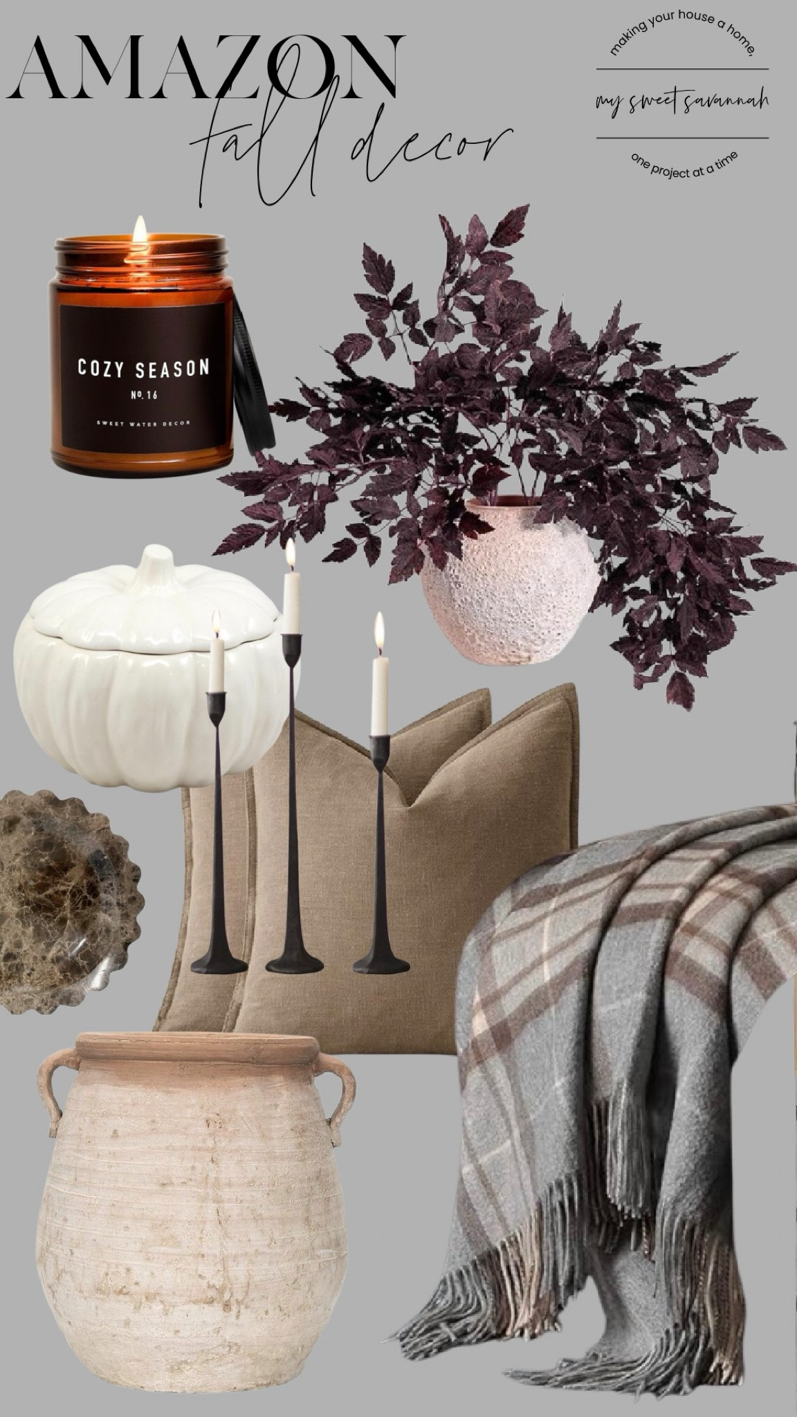 Embrace the cozy vibes of fall with my favorite decor picks from Amazon! From warm throw blankets to rustic accents, these pieces will transform your home into a seasonal sanctuary. 🍁🕯️ #FallFavorites #HomeDecor #CozySeason

#LTKHome #LTKSeasonal #LTKSaleAlert