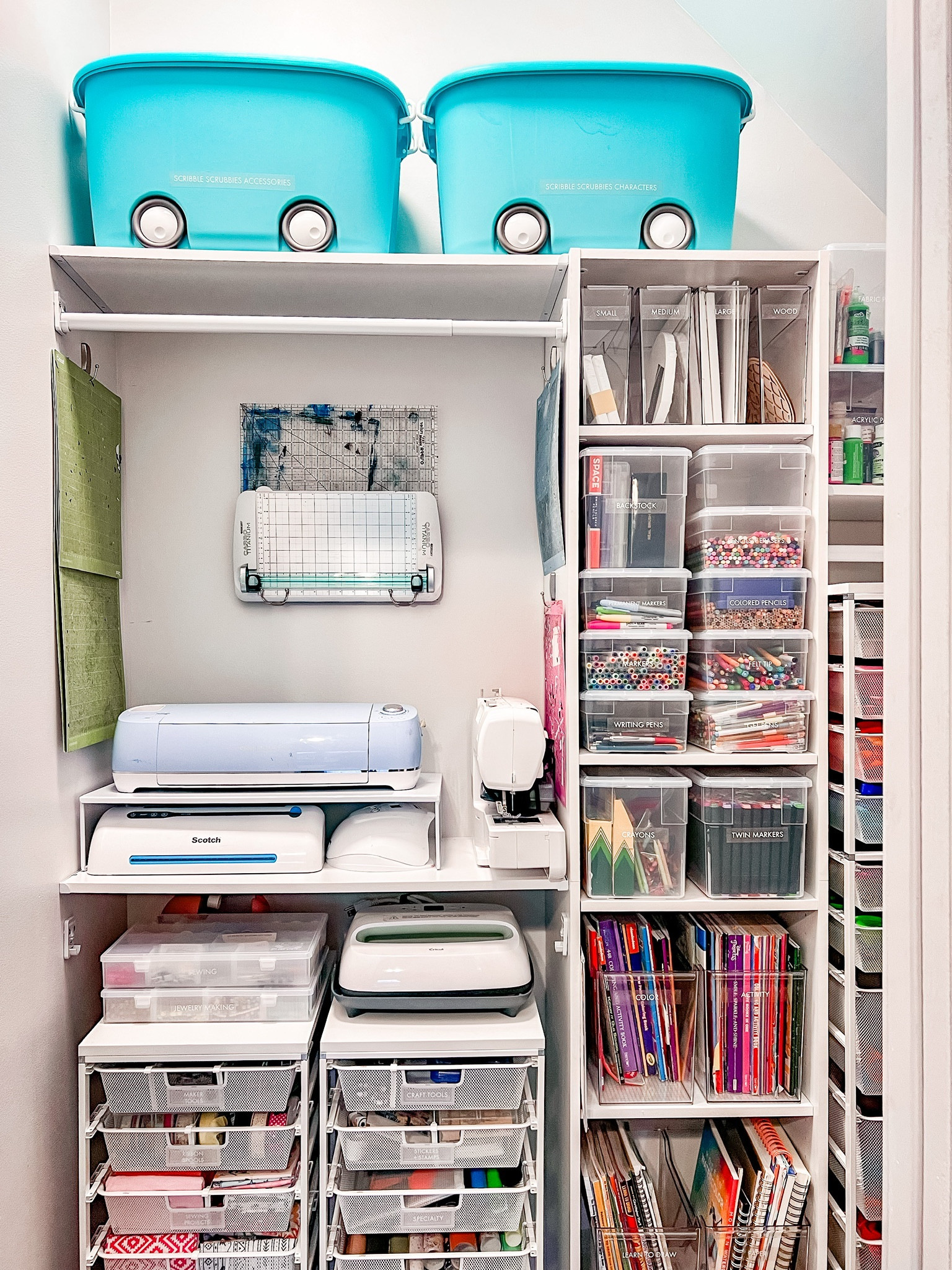 how amazingggg is this crafting station located within the playroom closet?! 🎨 every creatives dream! ✨

#LTKfamily #LTKhome