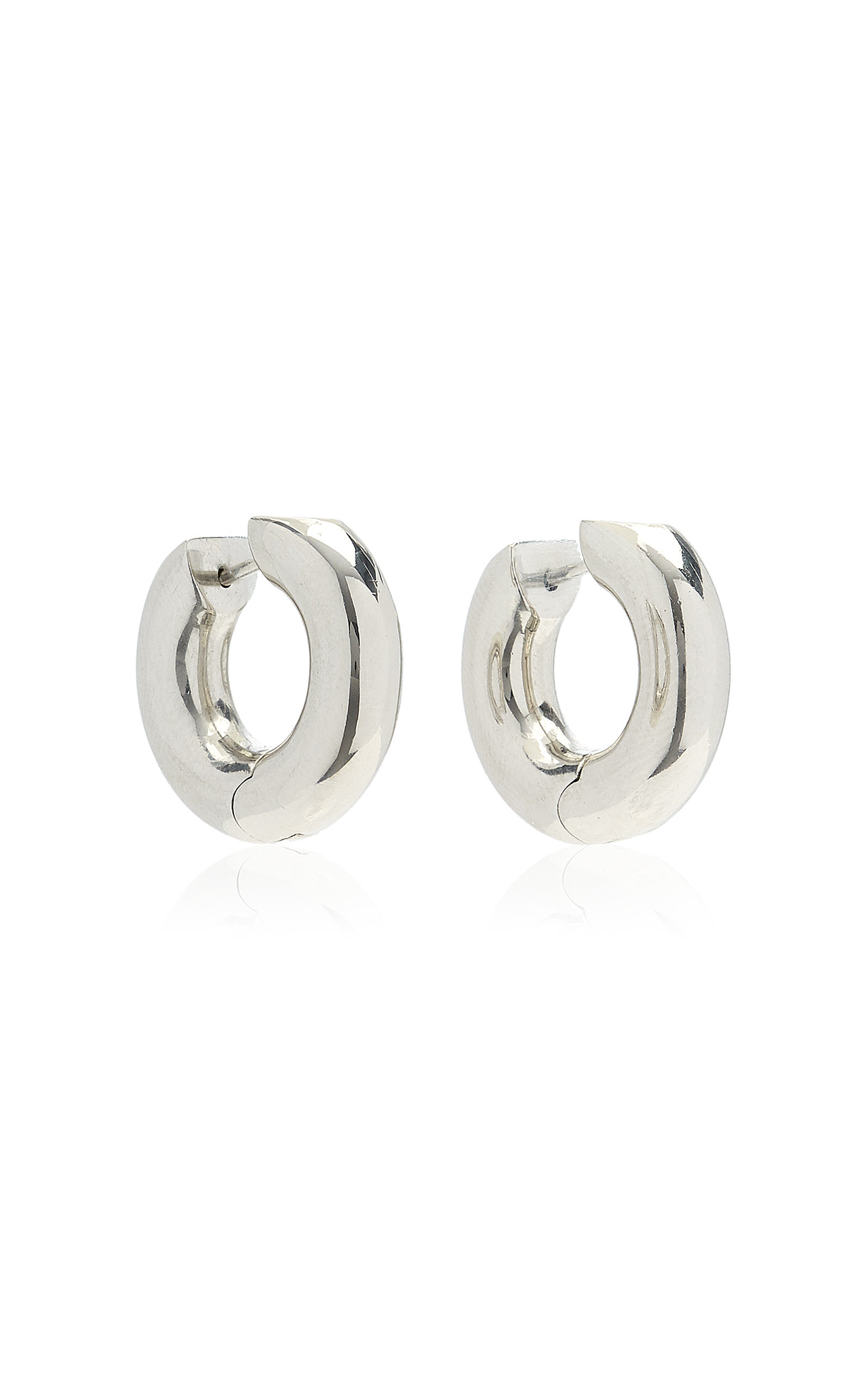 Alaya Small Silver-Plated Hoop Earrings | Moda Operandi (Global)