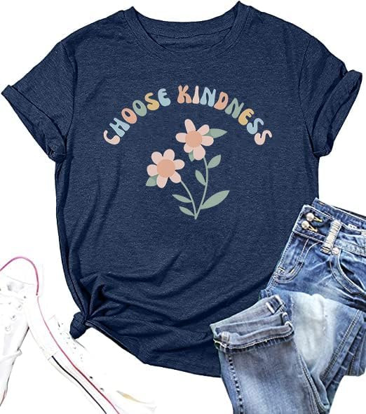 Be Still and Know Shirts for Women Casual Short Sleeve Christian Tee Tops | Amazon (US)