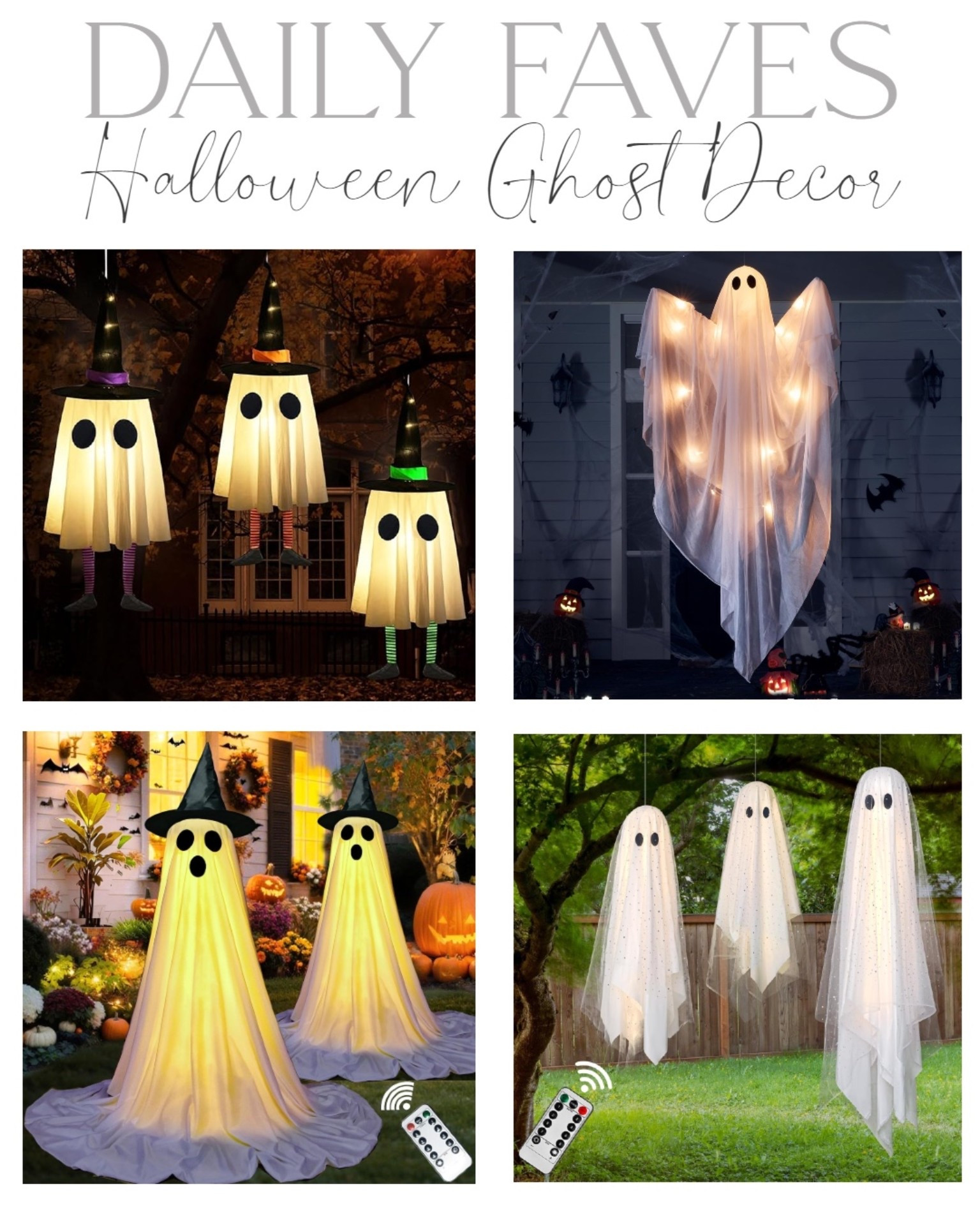 Spooky Halloween ghosts 

#LTKSeasonal #LTKHome
