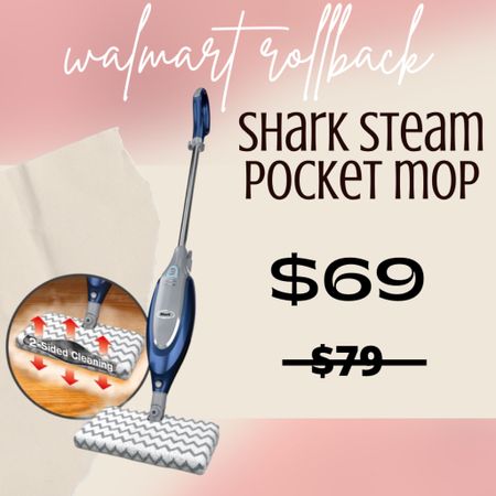 mega deals at walmart right now! 
$69 steam mop! you cant go wrong! i love my steam mop, it cleans so good! 

#steammop #mop #floors #walmart #salealert #rollback 

#LTKSeasonal #LTKsalealert #LTKhome