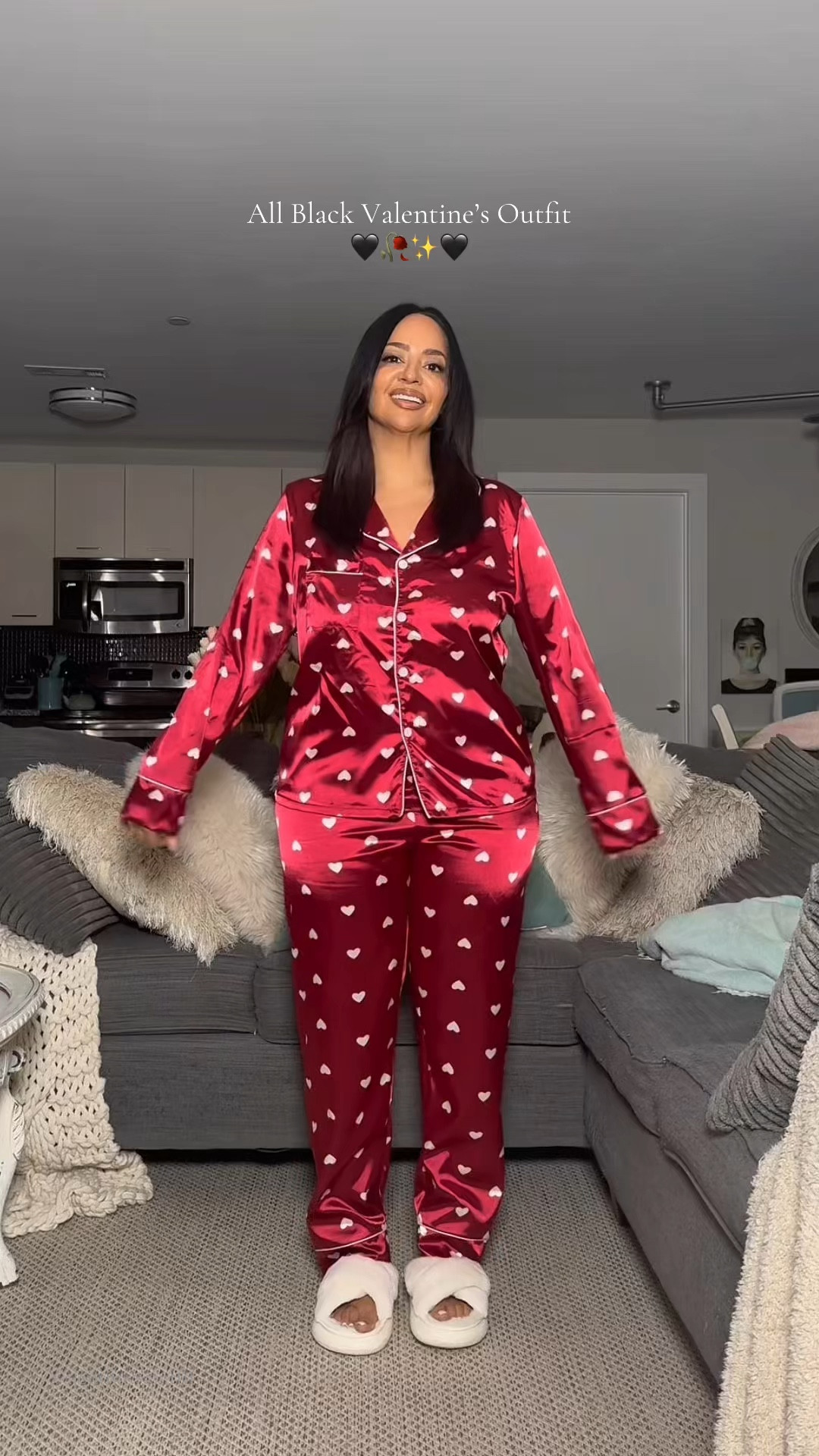 All black outfit for Valentine’s Day or date night this winter 🖤

Sizing ⬇️

5’3 • 155 lbs
Size 8 / Medium
Bust: 34DDD
Waist: 28”
Hips: 43”
Wearing Size Medium in the dress and a Large in the coat 

winter coat, winter outfit, date outfit, mini dress, tights, petite, over 40, curvy, midsize 

#LTKOver40 #LTKStyleTip #LTKPetite