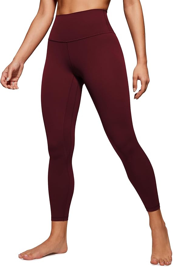 Amazon.com: CRZ YOGA Womens Butterluxe High Waisted Yoga Leggings 25" - Double Seamed Buttery Sof... | Amazon (US)