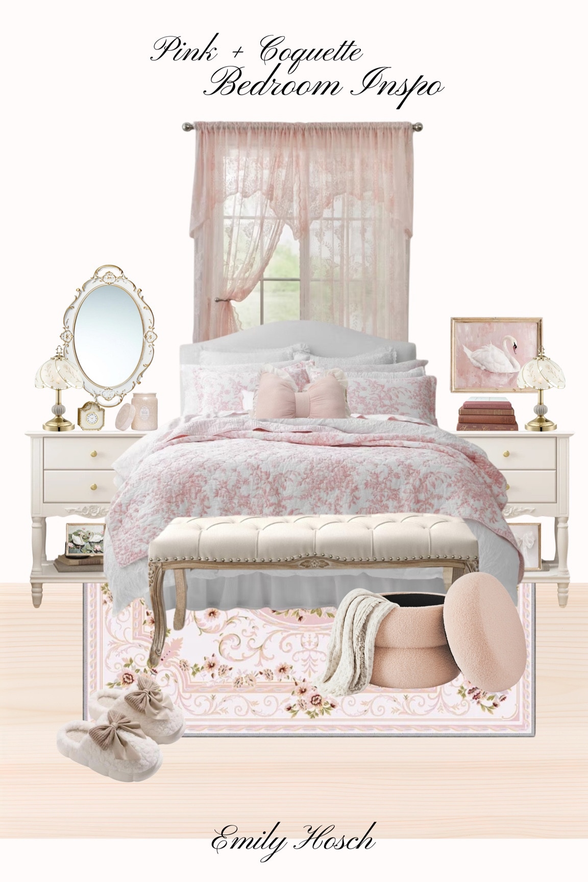 Coquette Bedroom Inspo

Coquette bedding  girly bedroom aesthetic  girly decor  baby pink aesthetic  vintage floral  vintage coquette  pottery barn  boho pink rug  baby pink rug  coquette mirror   Bedding set  lace curtains  Brooke yancey aesthetic  Brooke yancey chic  chic bedroom  girly bedroom  Emilyhosch

#LTKStyleTip #LTKHome #LTKSaleAlert