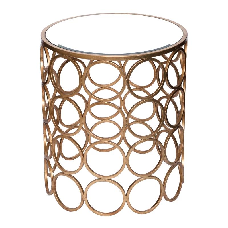 Chaplin Stacked Ring Mirrored End Table | Wayfair North America