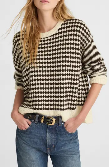Mixed Stripe Raglan Pullover Sweater | Nordstrom