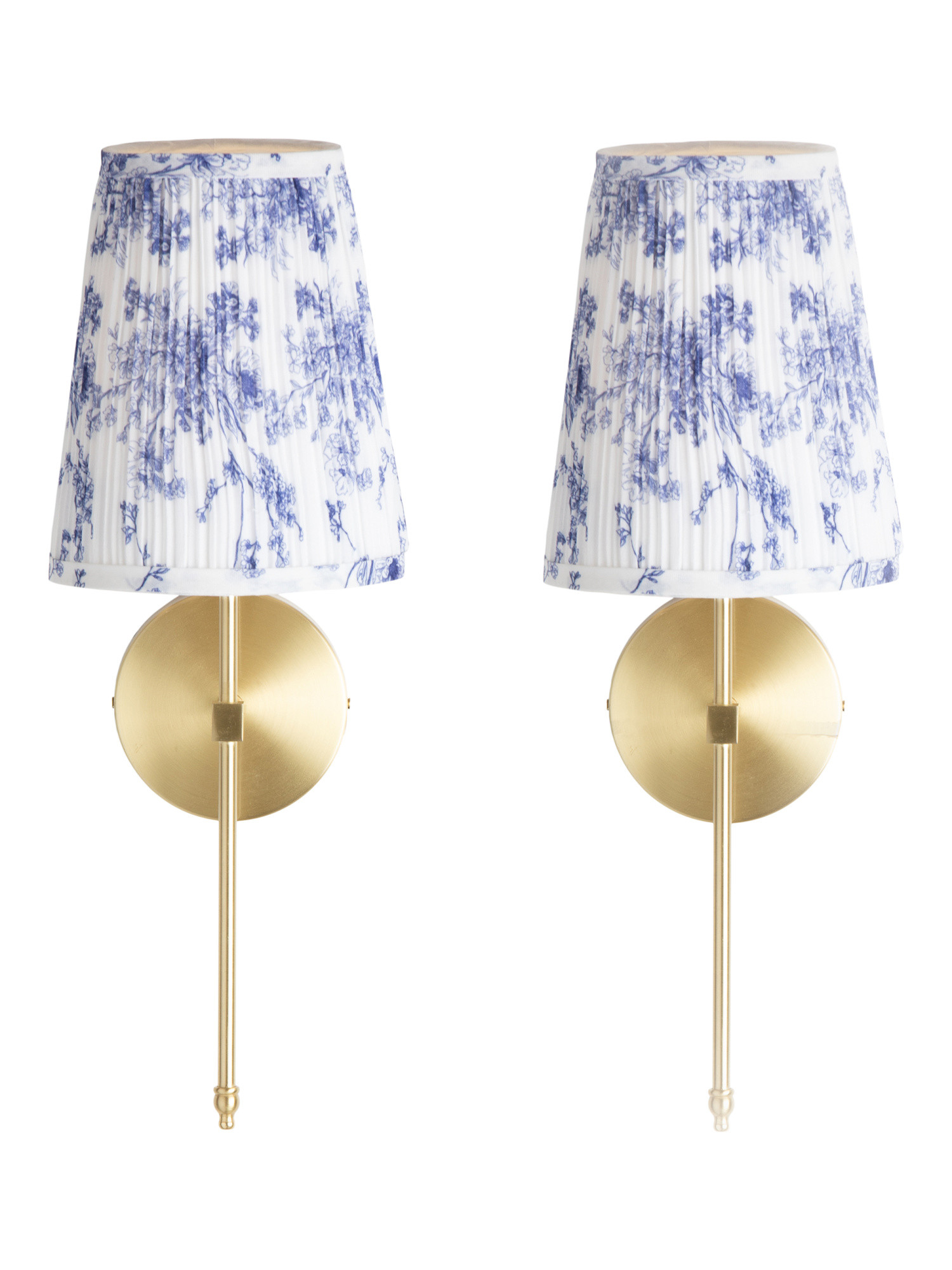 2pk 7.5x20 Pleated Cordless Wall Sconces | TJ Maxx
