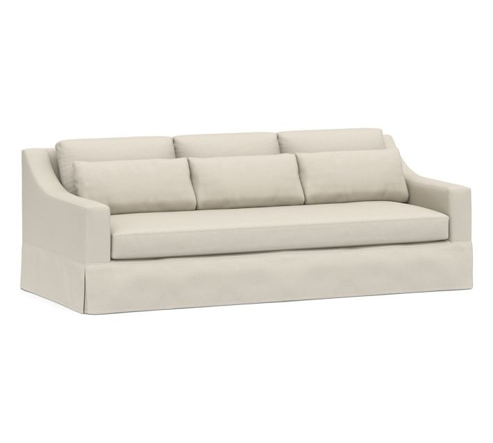 York Slope Arm Deep Seat Slipcovered Sofa | Pottery Barn (US)