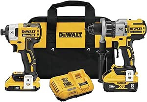 DEWALT 20V MAX* XR Cordless Drill Combo Kit, Hammer Drill & Impact Driver, Power Detect Technolog... | Amazon (US)