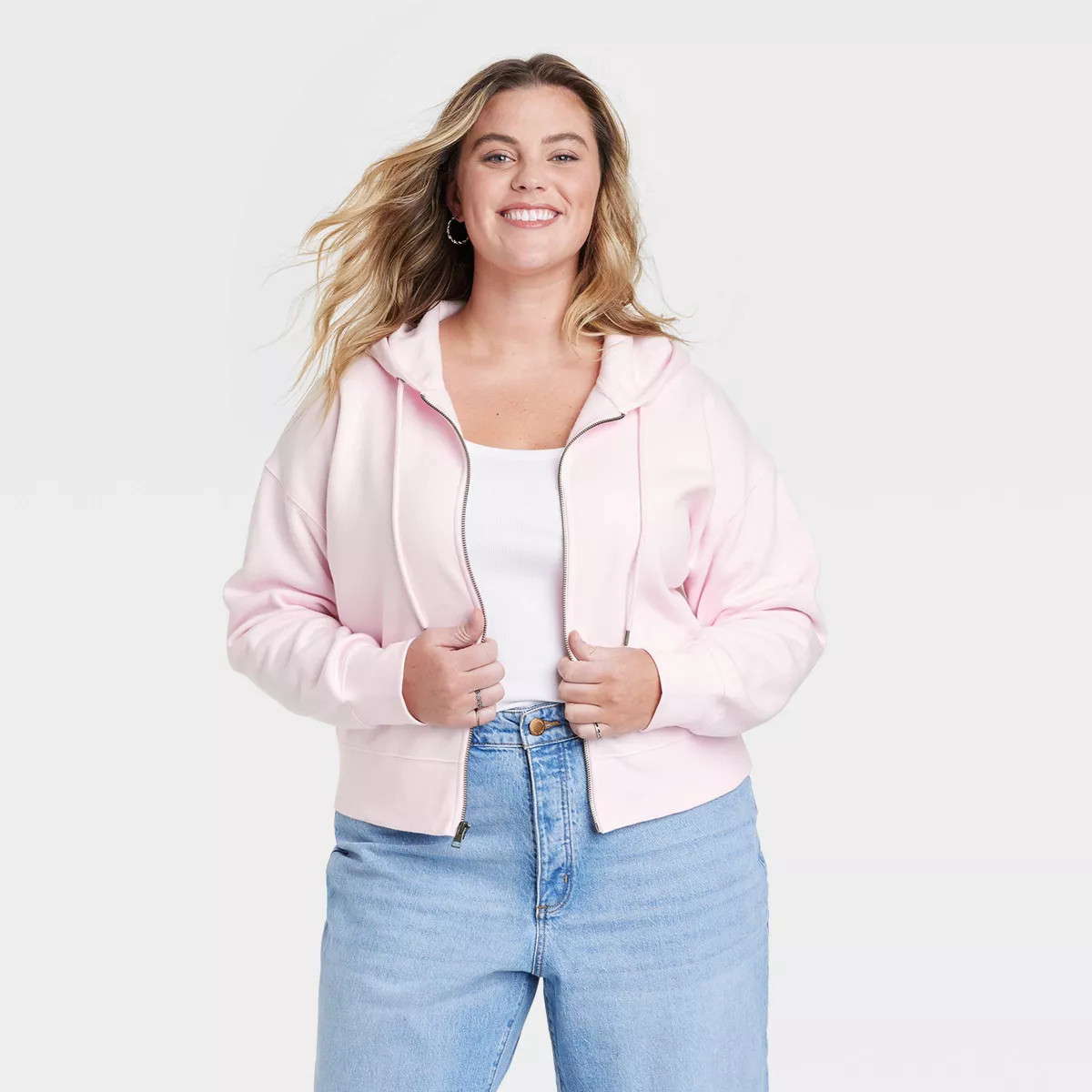 Women's Cropped Zip-Up Sweatshirt - Universal Thread™ | Target