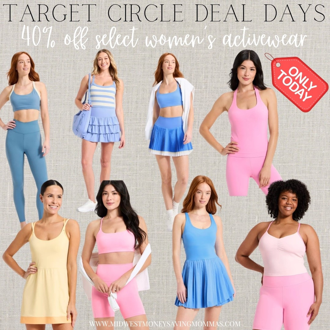 40% off select women’s activewear @Target 

Target circle deal days

Gym outfit workout clothes fitness tennis skirt athletic dress  leggings sports bra biker shorts spring outfit 

#LTKSaleAlert #LTKActive #LTKootd