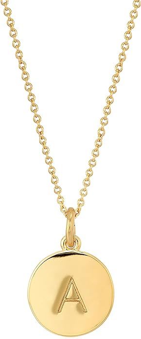 kate spade new york Gold-Tone Alphabet Pendant Necklace, 18" | Amazon (US)