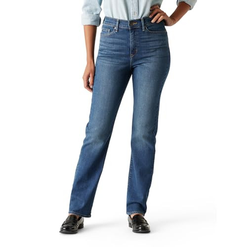 Levi Strauss Signature Gold Women's High-Rise Straight Jeans Stretch Denim (Available in Plus) | Amazon (US)