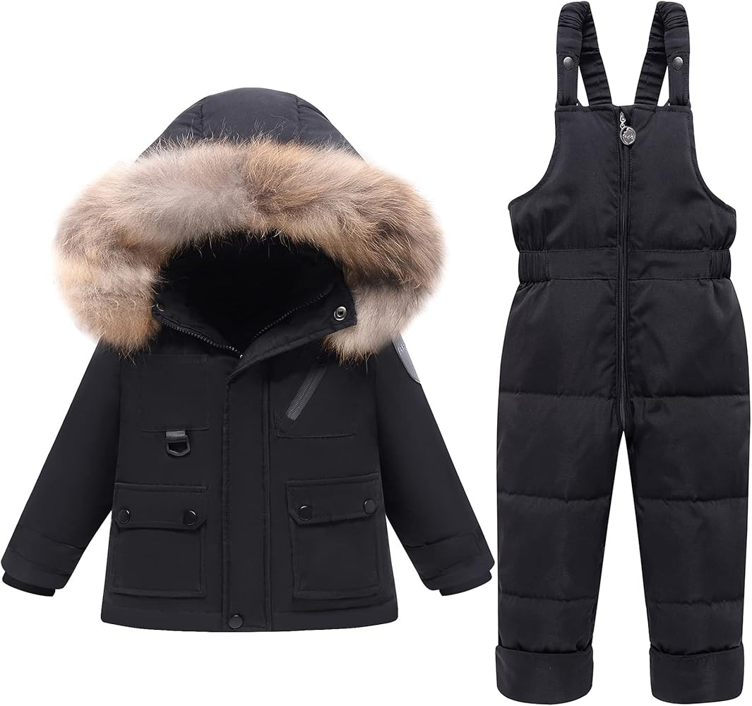 YALLET Baby Girls Boys Snowsuit, Infant Winter Clothes Toddler Kids Winter Warm Hooded Down Jacke... | Amazon (US)