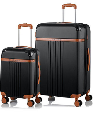 CHAMPS 2-Pc. Vintage Hardside Luggage Set - Macy's | Macy's